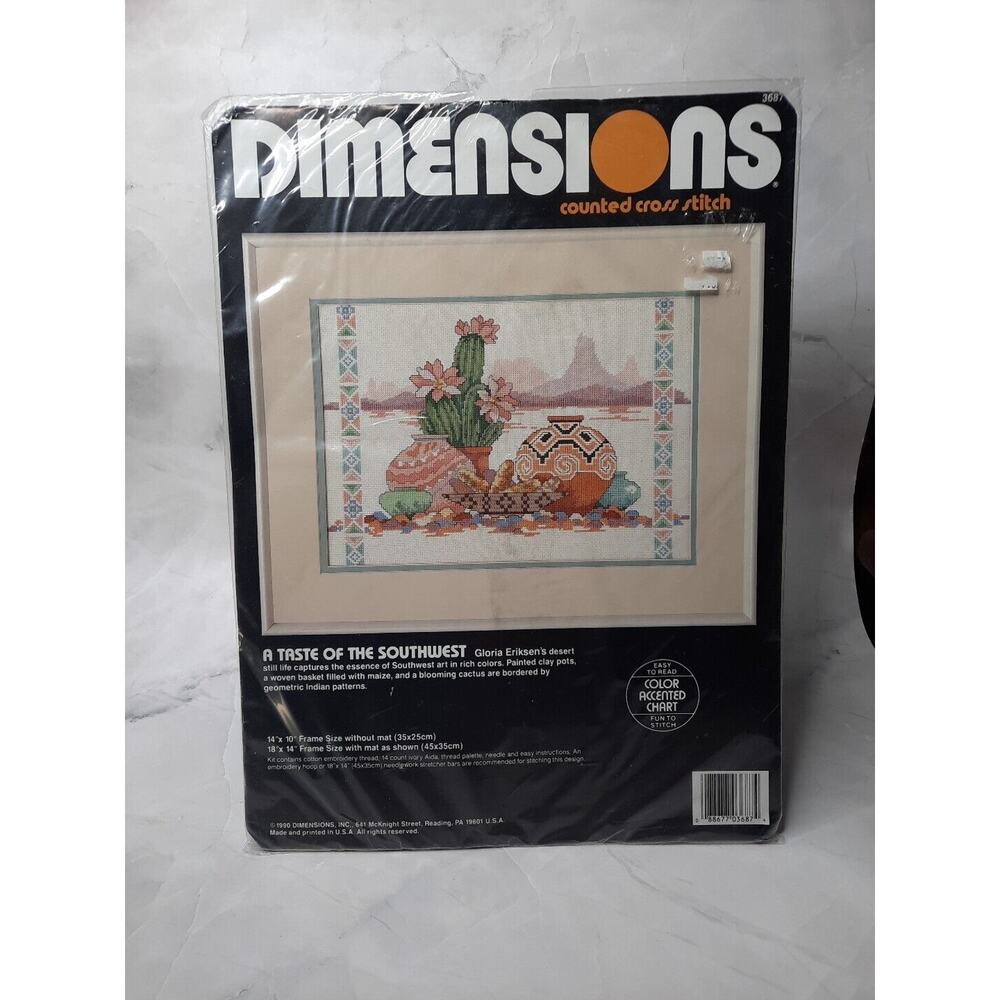 Vintage Dimensions Counted Cross Stitch Kit A Taste Of The Southwest 3687